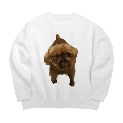 ブリュッセルグリフォンのリップ♡ Big Crew Neck Sweatshirt