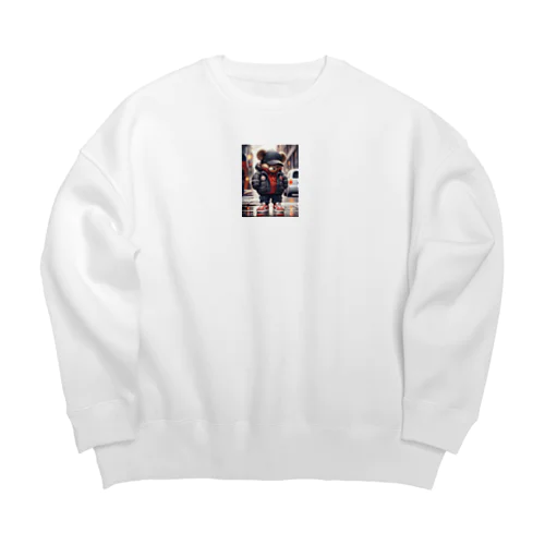 オシャレなクマ Big Crew Neck Sweatshirt