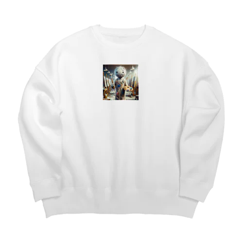 美術の先生：学校シリーズ Big Crew Neck Sweatshirt