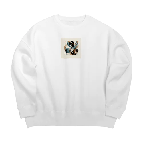 コンテンポラリー・ミックス Big Crew Neck Sweatshirt