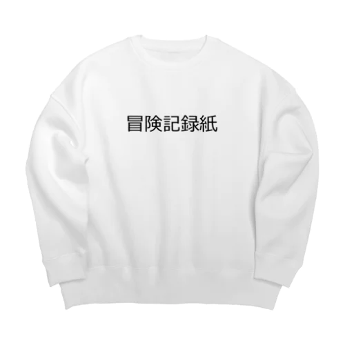 冒険記録紙 Big Crew Neck Sweatshirt