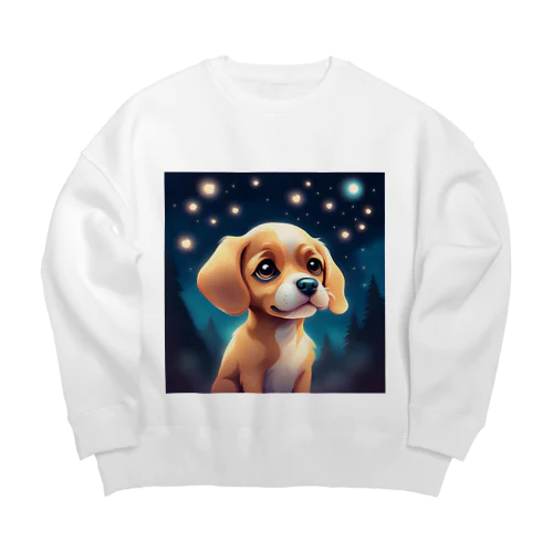 かわいい犬 Big Crew Neck Sweatshirt