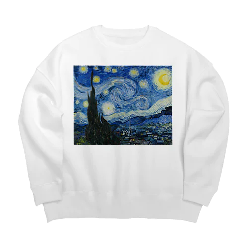 フィンセント・ファン・ゴッホ 「星月夜」  Big Crew Neck Sweatshirt