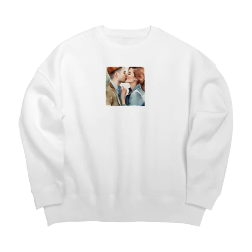 「恋人のキス」 Big Crew Neck Sweatshirt