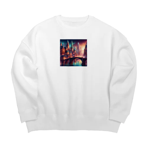 都会の風景 Big Crew Neck Sweatshirt