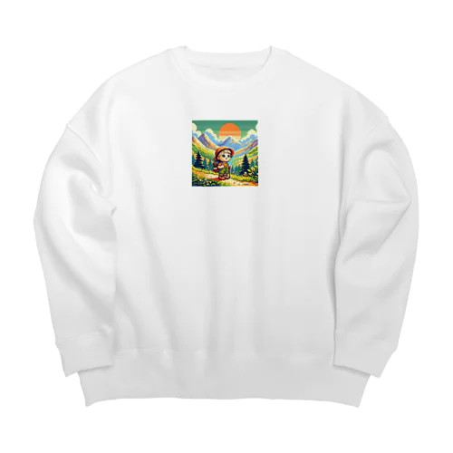 こども登山家 Big Crew Neck Sweatshirt