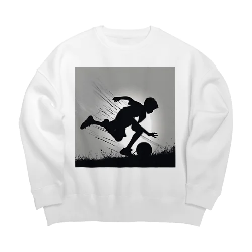 スポーツをする男の子 Big Crew Neck Sweatshirt