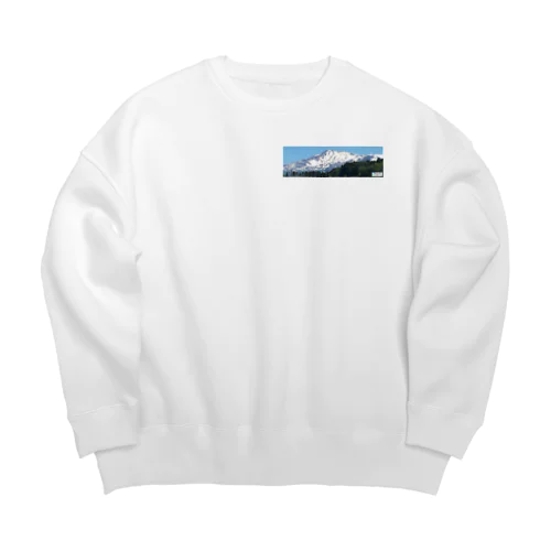 秋田鳥海山_AkitaChoukaisan Big Crew Neck Sweatshirt