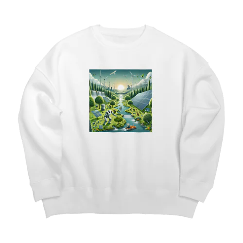 テラフォーミング Big Crew Neck Sweatshirt