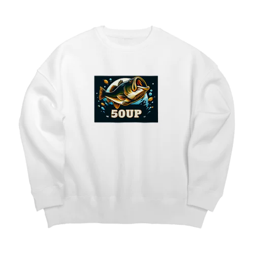 50upバス Big Crew Neck Sweatshirt
