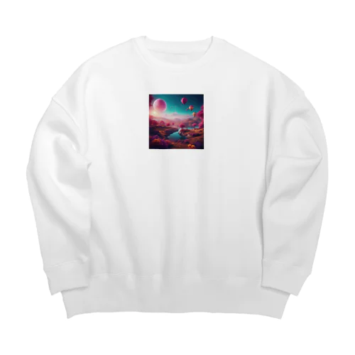 幻想的な夢の冒険 Big Crew Neck Sweatshirt