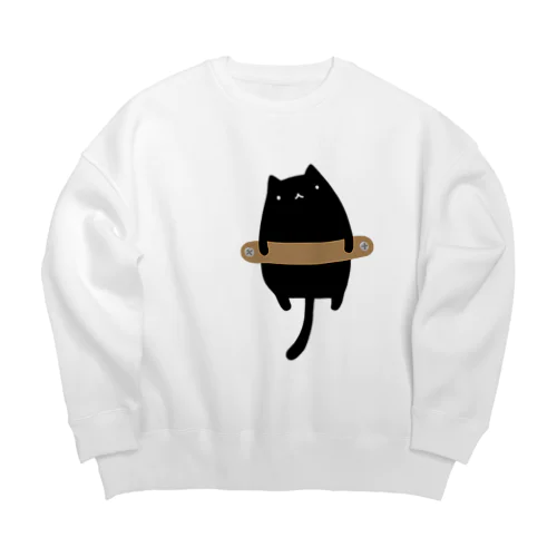 磔の刑に処される猫 Big Crew Neck Sweatshirt