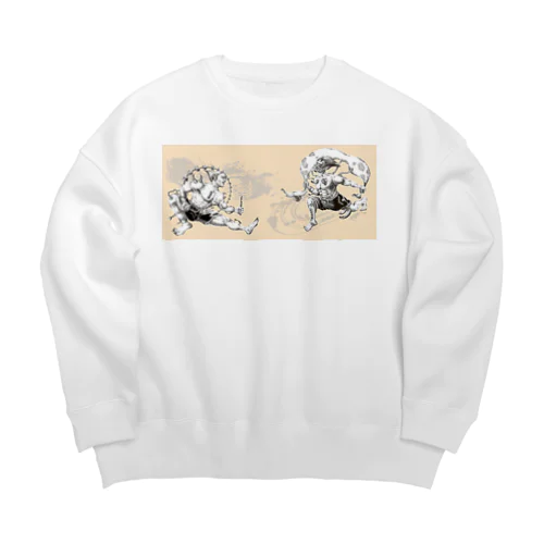 風神雷神 Big Crew Neck Sweatshirt