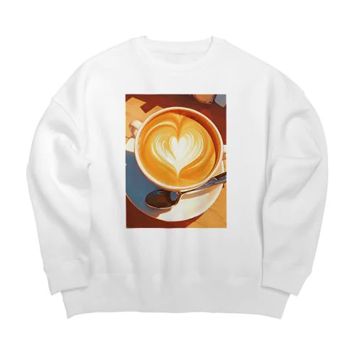 カフェラテで至福の一杯　BLUE PLUM  691 Big Crew Neck Sweatshirt