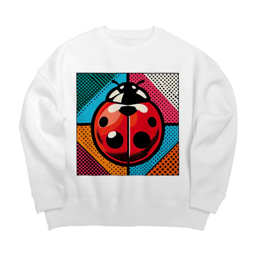 ポップなテントウムシ Big Crew Neck Sweatshirt