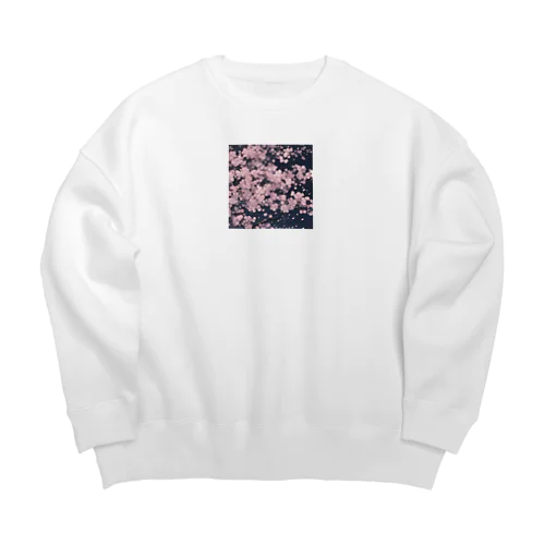 夜桜 Big Crew Neck Sweatshirt