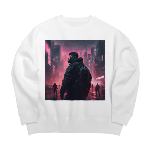 サイバーパンクシティ2 Big Crew Neck Sweatshirt