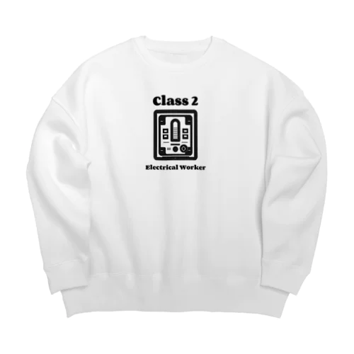 第二種電気工事士 Big Crew Neck Sweatshirt