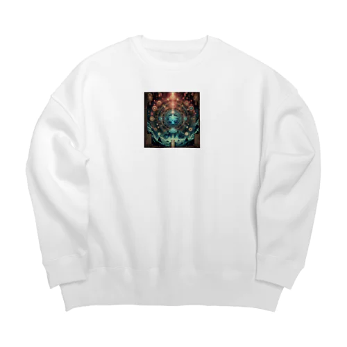 カタカムナ文字 Big Crew Neck Sweatshirt