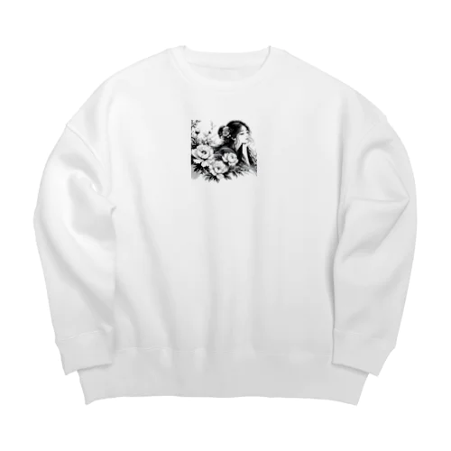 華蓮　 Big Crew Neck Sweatshirt