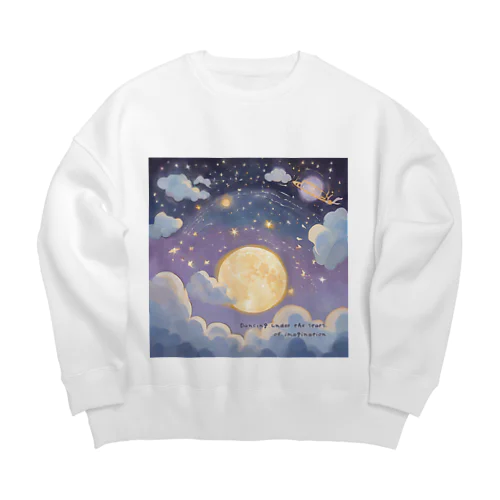 Dancing under the stars of imagination. Big Crew Neck Sweatshirt