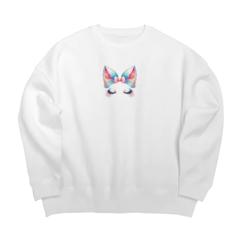 メイクだいすきNekokoさん🐱 Big Crew Neck Sweatshirt