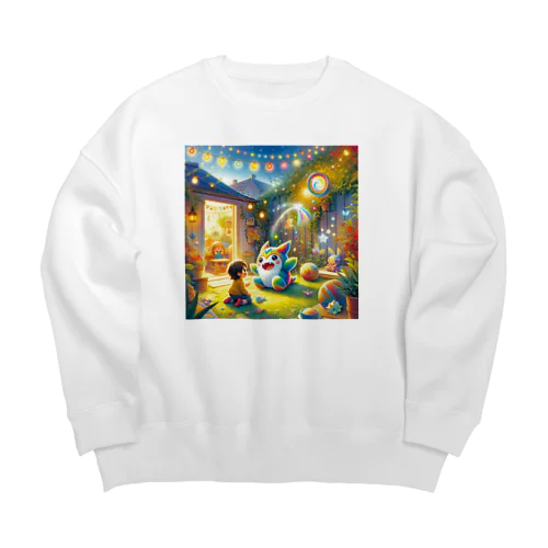 ふしぎなおともだち Big Crew Neck Sweatshirt