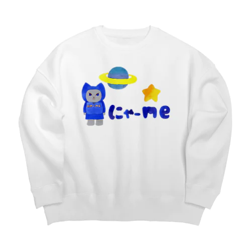 にゃーme!! Big Crew Neck Sweatshirt