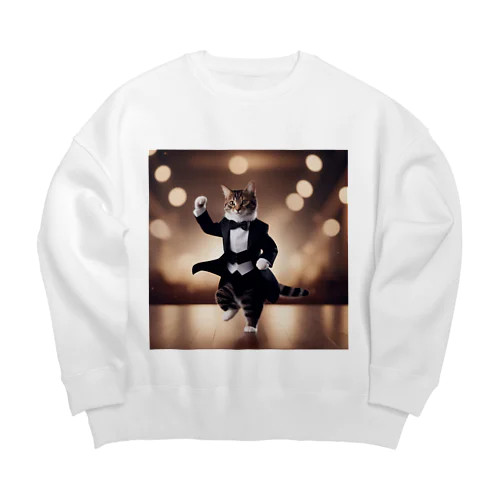 タキシード猫（ダンス） Big Crew Neck Sweatshirt