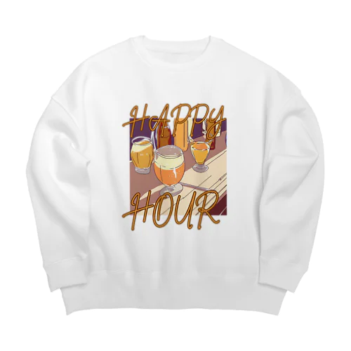 HAPPY HOUR(ハッピーアワー) Big Crew Neck Sweatshirt