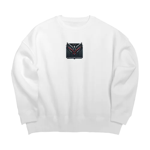 ワシ　軍需産業風のロゴ Big Crew Neck Sweatshirt