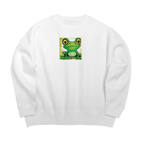 期待ガエル Big Crew Neck Sweatshirt