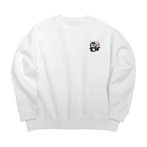 おめかしPenguin、魔法使いになる。 Big Crew Neck Sweatshirt