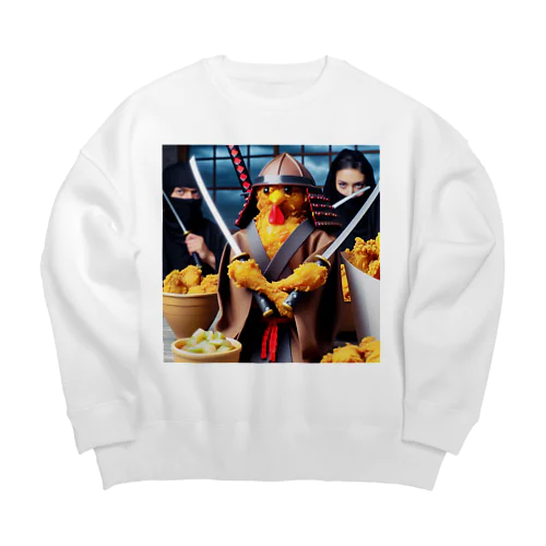 ブラックペッパーチキン Big Crew Neck Sweatshirt