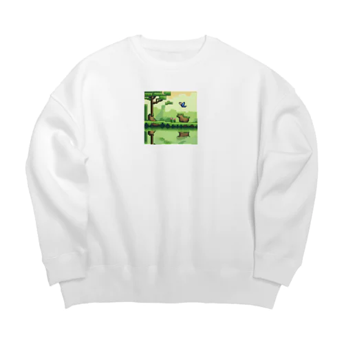 飛ぶ鳥を落とす勢い Big Crew Neck Sweatshirt