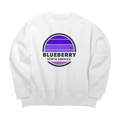 ブルーベリーシャツ①　BLUEBERRY　North America Big Crew Neck Sweatshirt