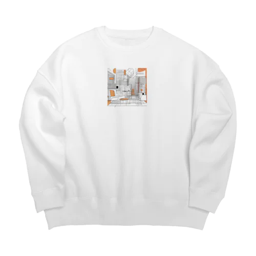 華麗絢爛 Big Crew Neck Sweatshirt