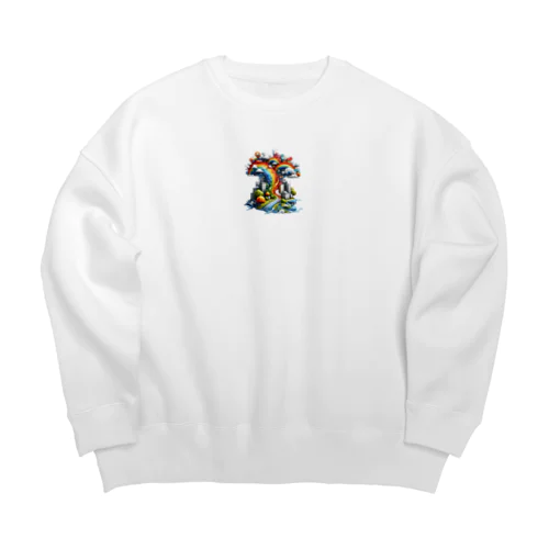 レインボーツリー Big Crew Neck Sweatshirt