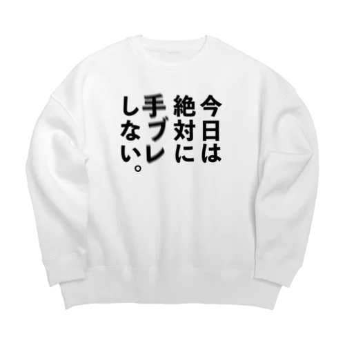 カメラひとこと　今日は絶対に手ブレしない。 Big Crew Neck Sweatshirt