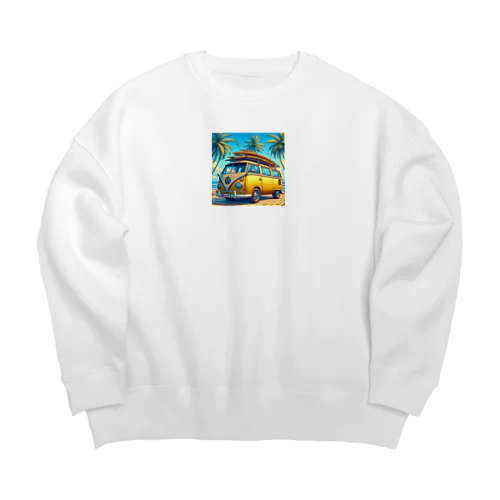 海辺のフォルクスワーゲン Big Crew Neck Sweatshirt