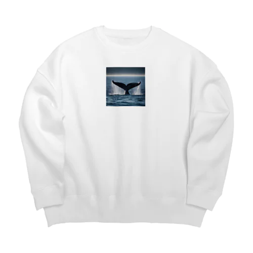 クジラの尾 Big Crew Neck Sweatshirt