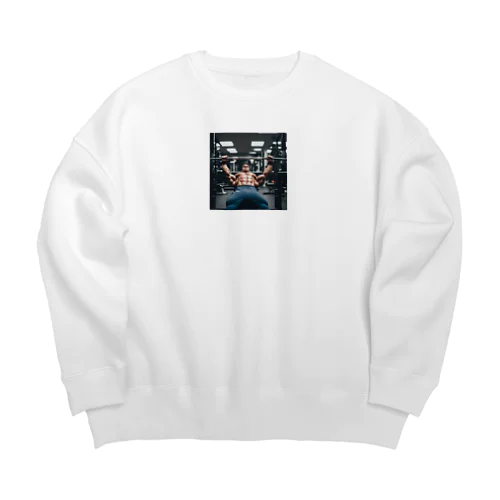 筋トレの定番、ベンチプレス！ Big Crew Neck Sweatshirt