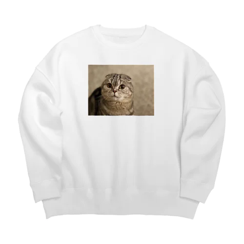 チビ猫 Big Crew Neck Sweatshirt