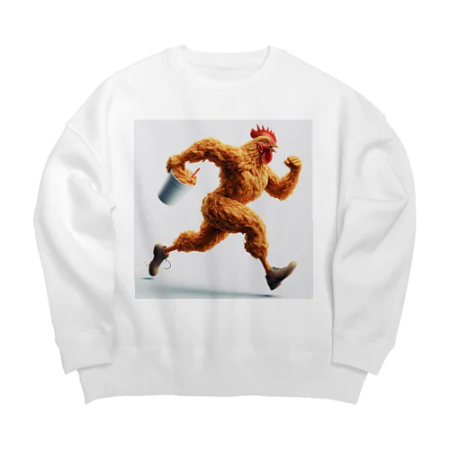 チキンダッシュ Big Crew Neck Sweatshirt