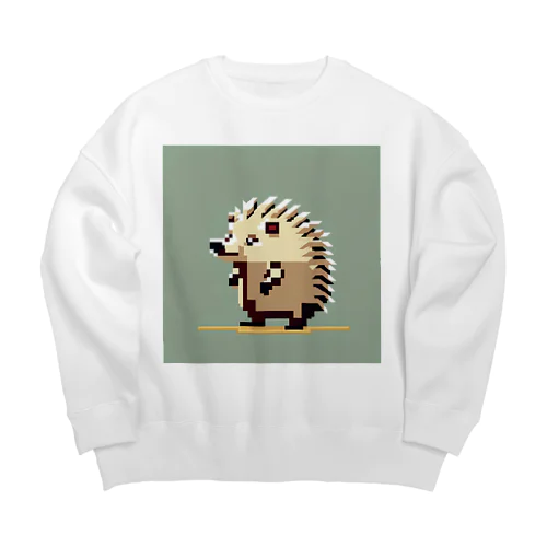 ハリネズミ４ Big Crew Neck Sweatshirt