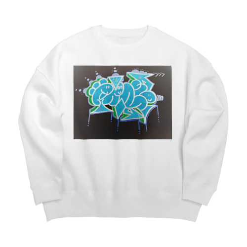 CNK−ＯＮＥ Big Crew Neck Sweatshirt