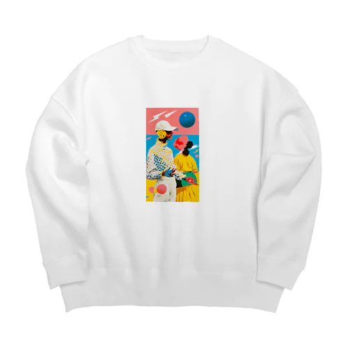 ミニマムカプル Big Crew Neck Sweatshirt