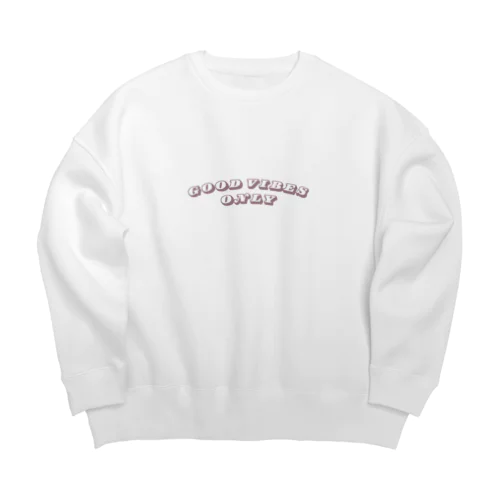 Good vibes only Big Crew Neck Sweatshirt