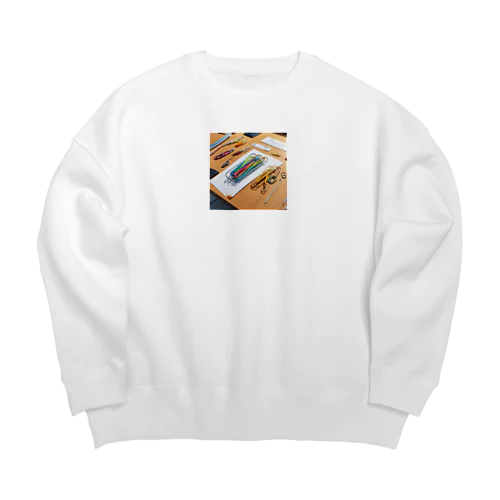 ホッチキスの群衆 Big Crew Neck Sweatshirt