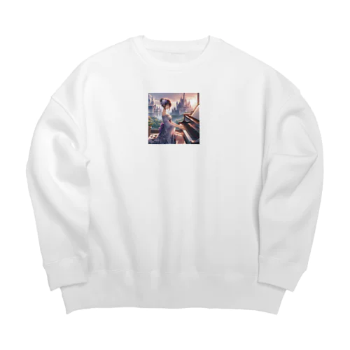 幻想華麗少女 Big Crew Neck Sweatshirt